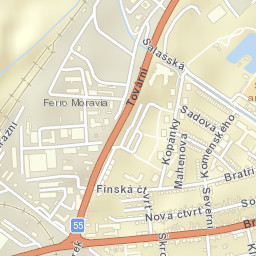 Staré Město Street Map