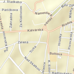 Okres Ružomberok Street Map