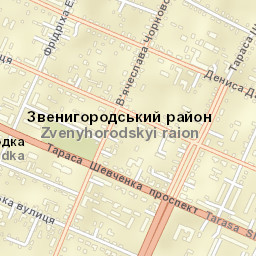 Zvenihorodka Street Map