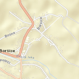 Boršice Street Map