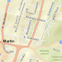 Martin Street Map