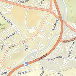 Vimperk Street Map