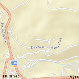 Husinec Street Map