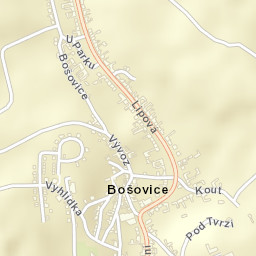 Bošovice Street Map