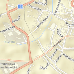Moravské Budějovice Street Map