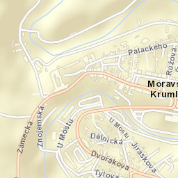 Moravský Krumlov Street Map