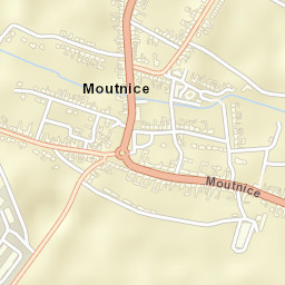 Moutnice Street Map