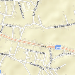 Kunovice Street Map