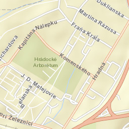 Liptovský Hrádok Street Map