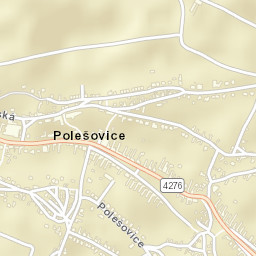 Polešovice Street Map
