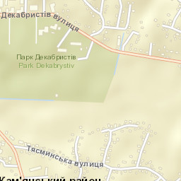 Kamianka Street Map