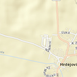 Hrdějovice Street Map