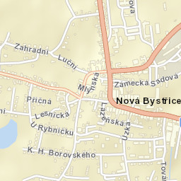 Nová Bystřice Street Map