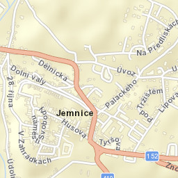 Jemnice Street Map