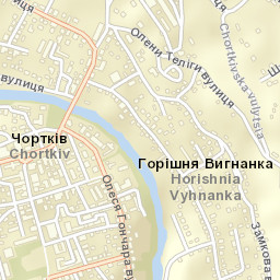 Chortkiv Street Map