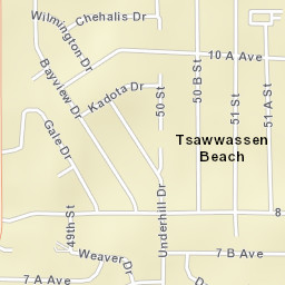 Tsawwassen Street Map