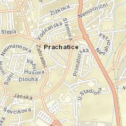Prachatice Street Map
