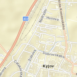 Kyjov Street Map