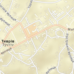 Tyvriv Street Map