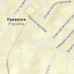 Pryvillya Street Map