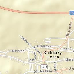 Klobouky Street Map