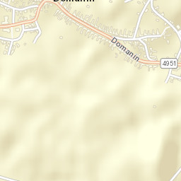 Domanín Street Map
