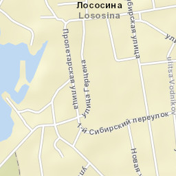 Lososina Street Map