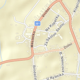 Velké Němčice Street Map