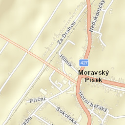 Moravský Písek Street Map