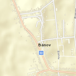 Bánov Street Map