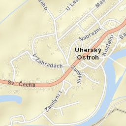 Uherský Ostroh Street Map