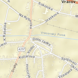 Vracov Street Map