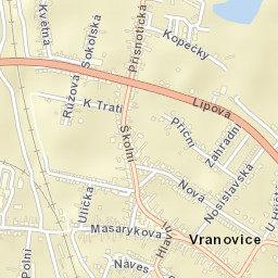 Vranovice Street Map