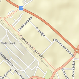 Nemšová Street Map