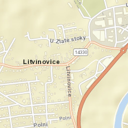 Litvínovice Street Map