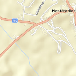 Hostěradice Street Map