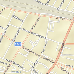 Spišská Nová Ves Street Map