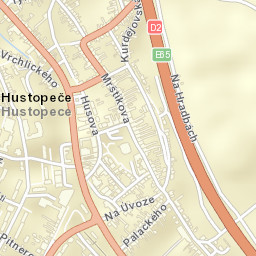 Hustopeče Street Map