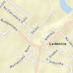 Ledenice Street Map