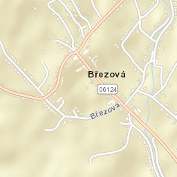 Březová Street Map