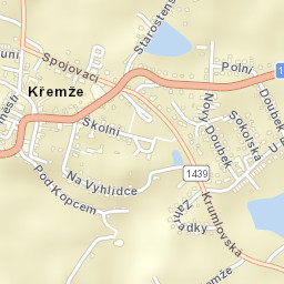 Křemže Street Map