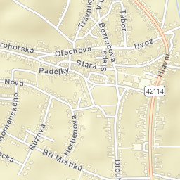 Velké Pavlovice Street Map