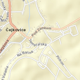 Čejkovice Street Map
