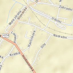 Mutěnice Street Map