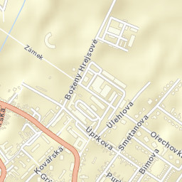 Strážnice Street Map
