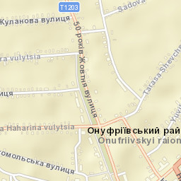 Onufriyivka Street Map