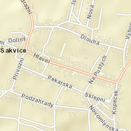 Šakvice Street Map