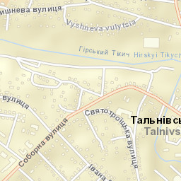 Talne Street Map