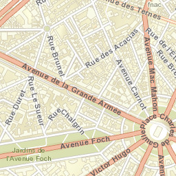 Triumphal Arch of Paris Street Map