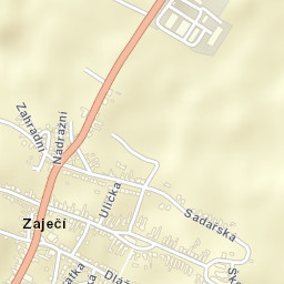 Zaječí Street Map